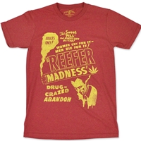 Seven Leaf Reefer Madness Heather Rusty Red T-Shirt