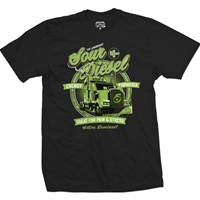 Seven Leaf Sour Diesel Cannabis Strain Black T-Shirt