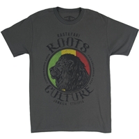 RastaEmpire Profile Lion Roots & Culture Gray T-Shirt