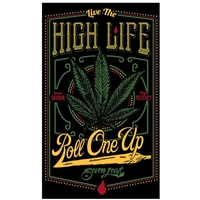 SevenLeaf Live The High Life 5"x3" Sticker