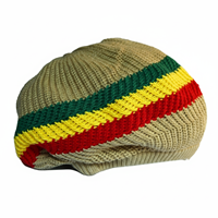 Khaki/Rasta Stripe Tam