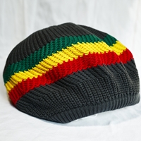 Grey/Rasta Stripe Tam