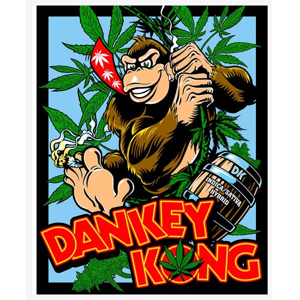 SevenLeaf Dankey Kong Strain 4"x5" Sticker