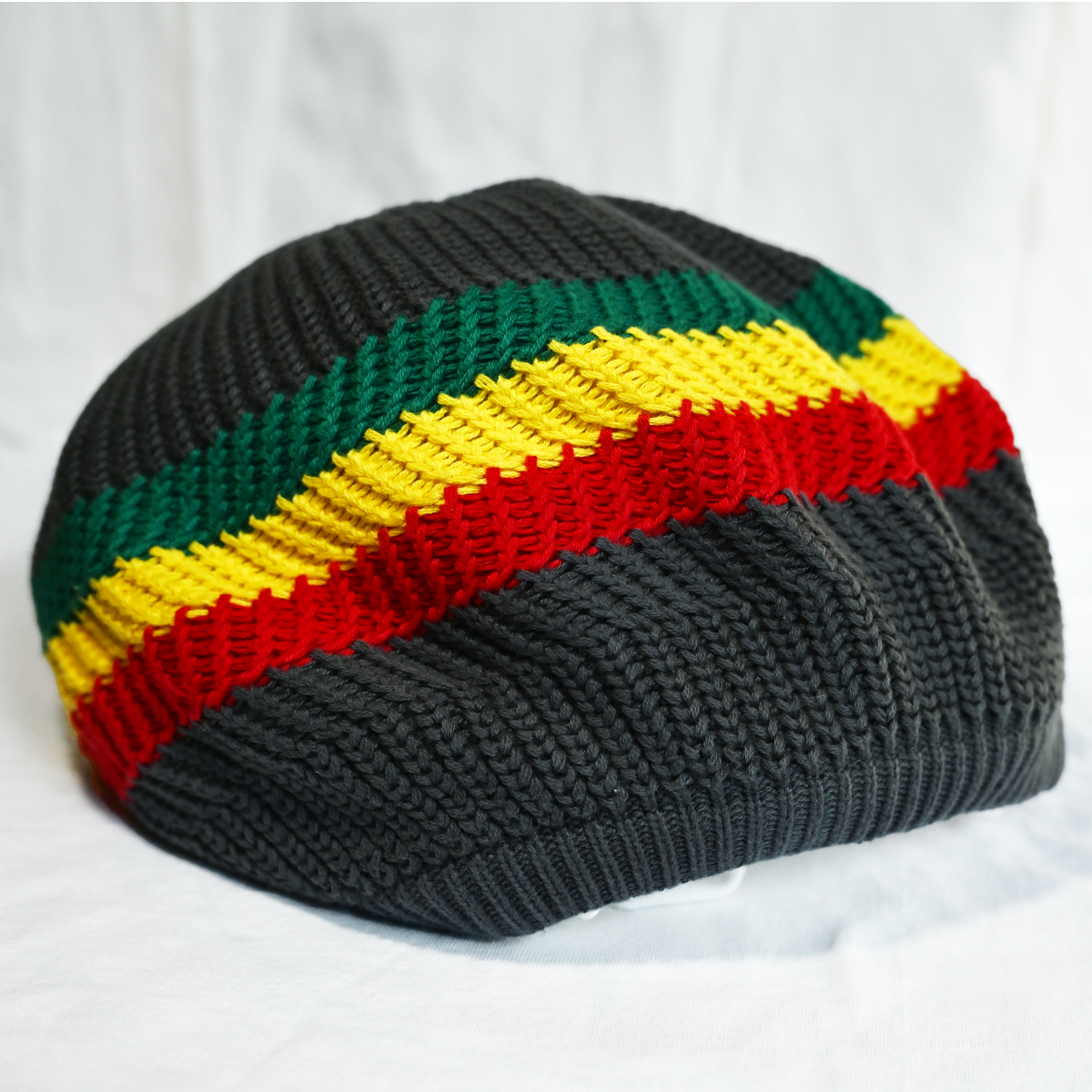 Grey/Rasta Stripe Tam