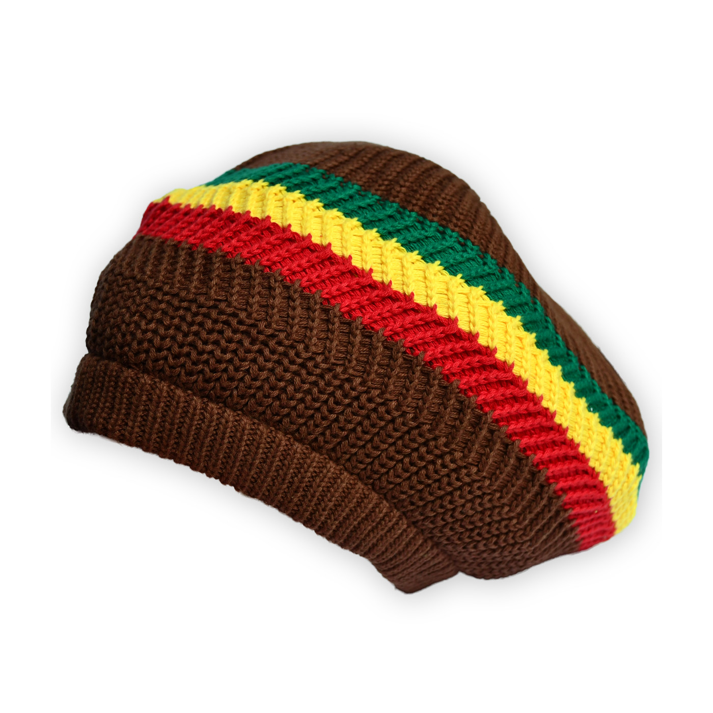 Brown/Rasta Stripe Tam