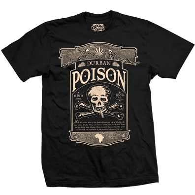 Seven Leaf Durban Poison Strain Black T-Shirt