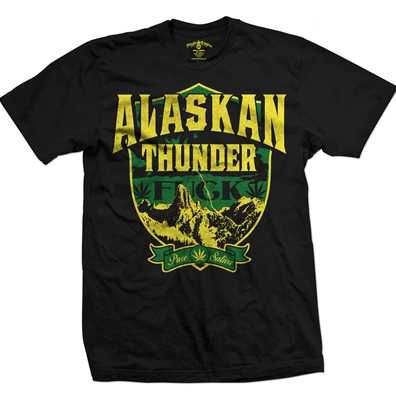Seven Leaf Alaskan Thunder F Strain Black T-Shirt