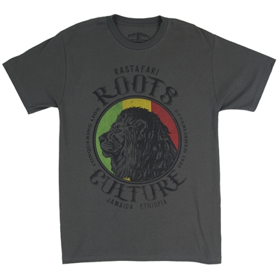 RastaEmpire Profile Lion Roots & Culture Gray T-Shirt
